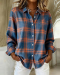 Women's Oversized Plaid Shirt | Loose Fit