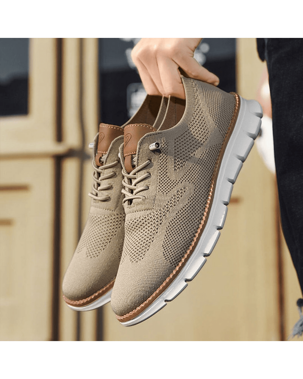 Men's Casual Lace-Up Sneakers | Walking
