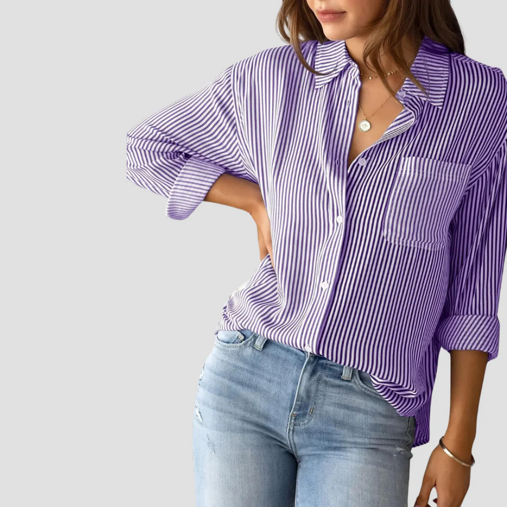 Striped Blouse for Women | Perfect for Commuting