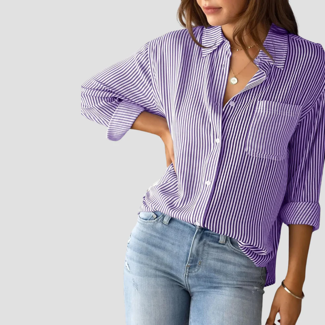 Striped Blouse for Women | Perfect for Commuting