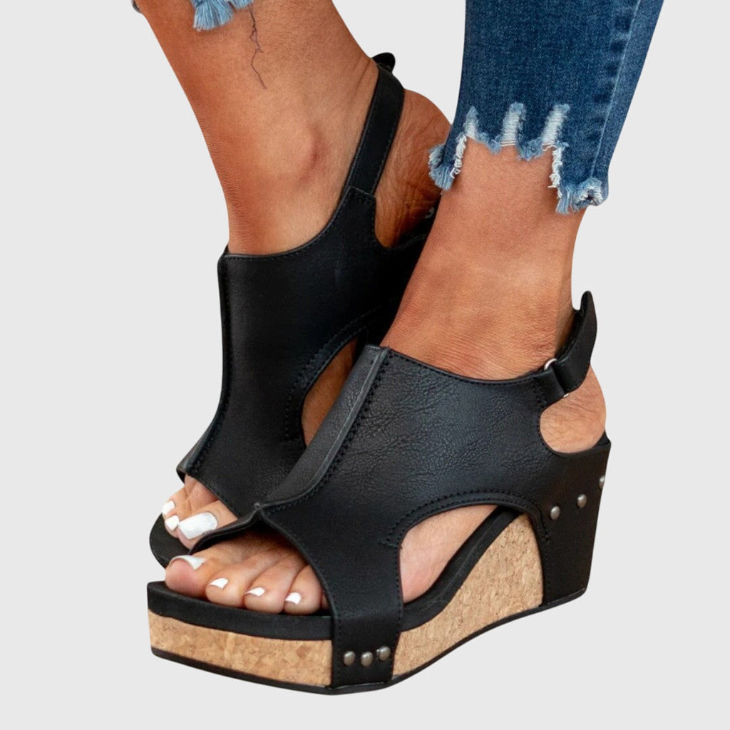 Women's Open Toe Wedge Sandals | Platform