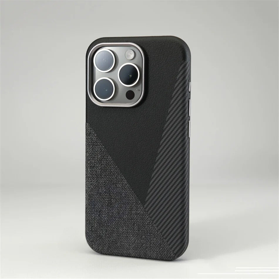 MagSafe Compatible Geometric Color Block iPhone Case