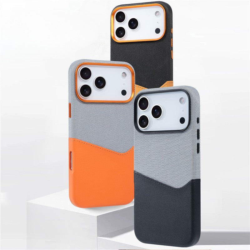 Two-Tone Phone Case for iPhone | with Built-in Card Holder