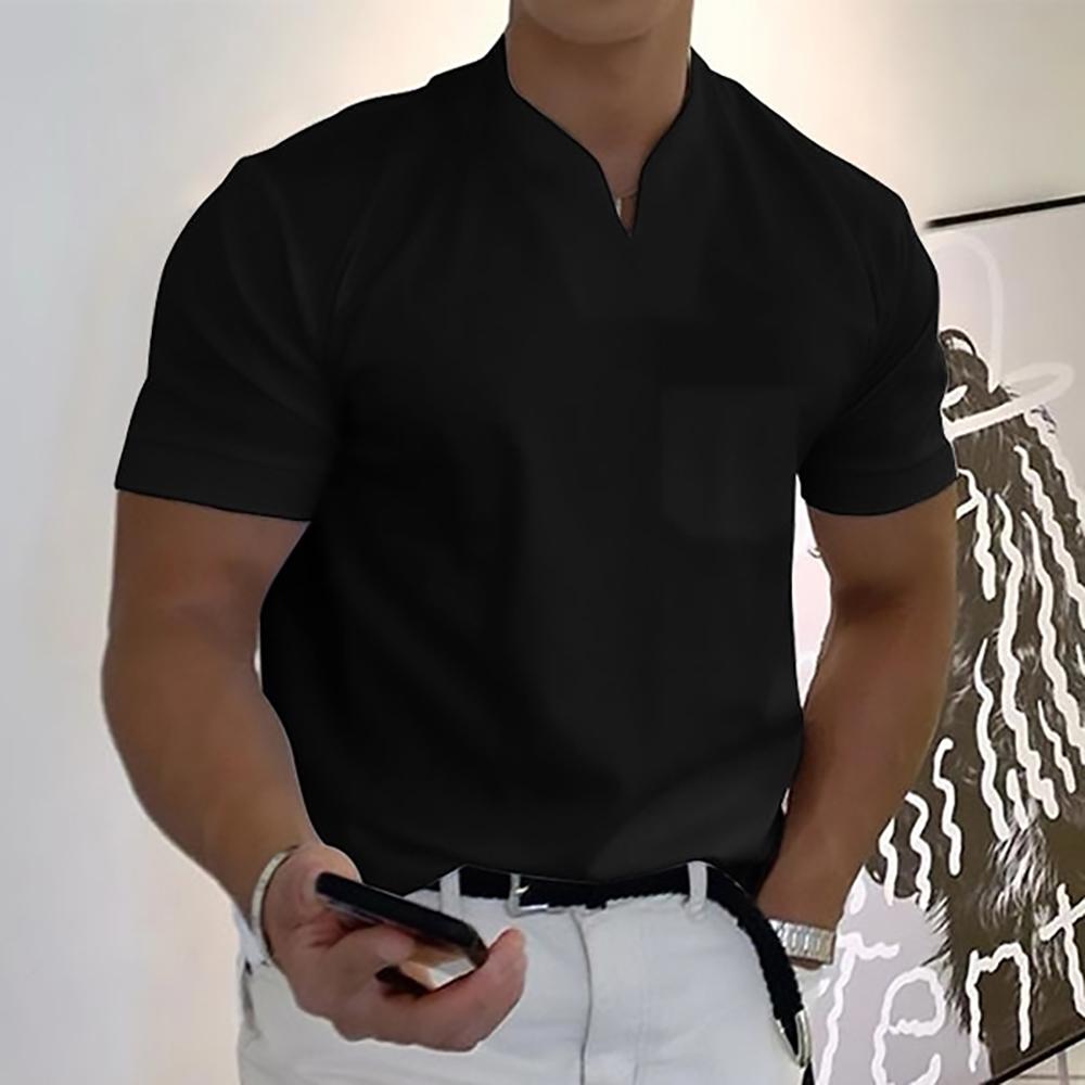 Men's Casual Henley Shirt | Short Sleeve