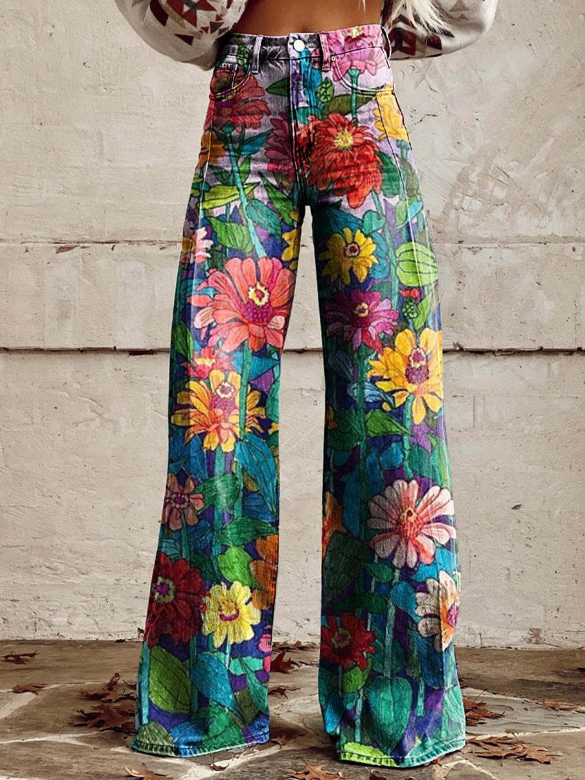 Women's High Waist Baggy Wide Leg Jeans
