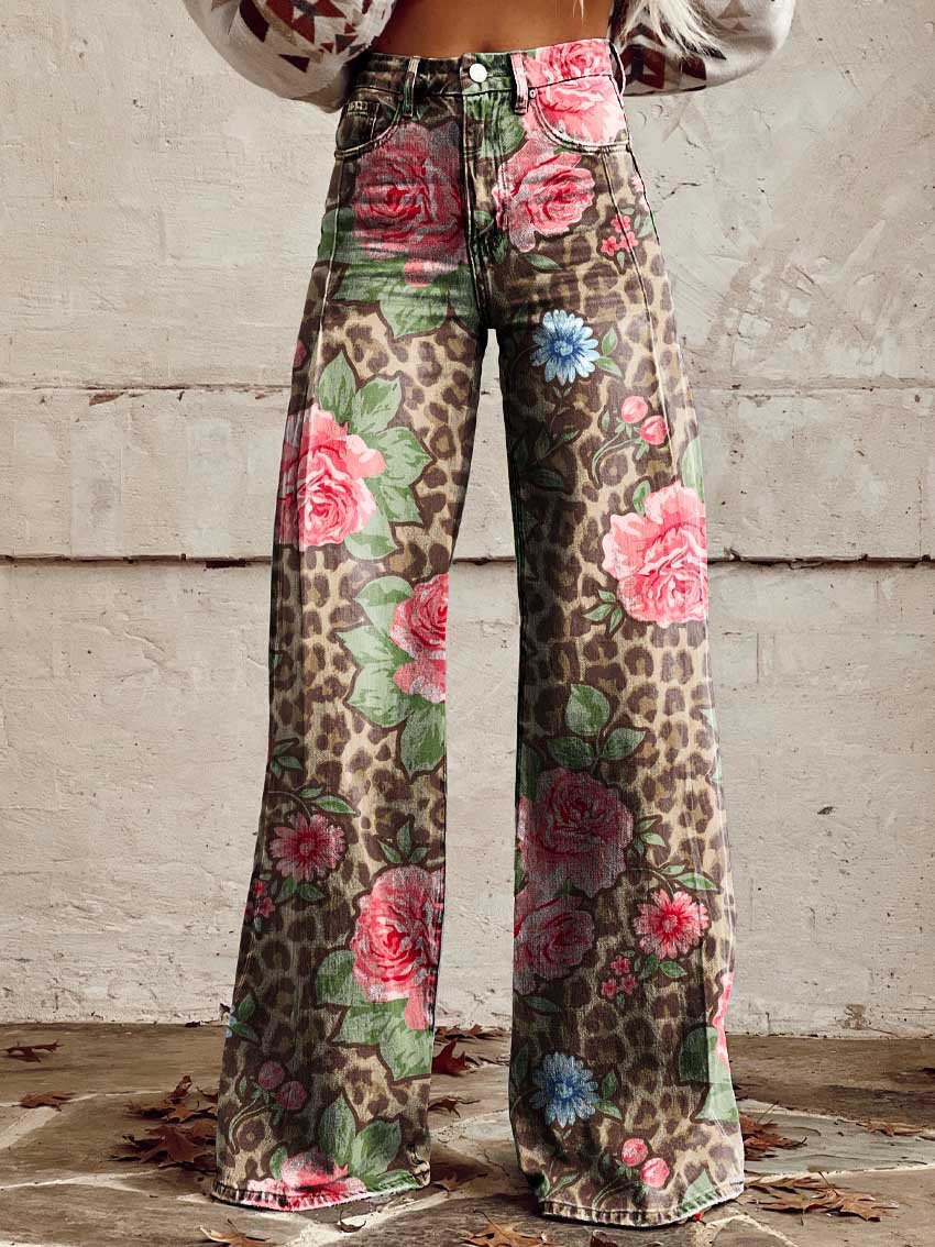 Women's High Waist Baggy Wide Leg Jeans