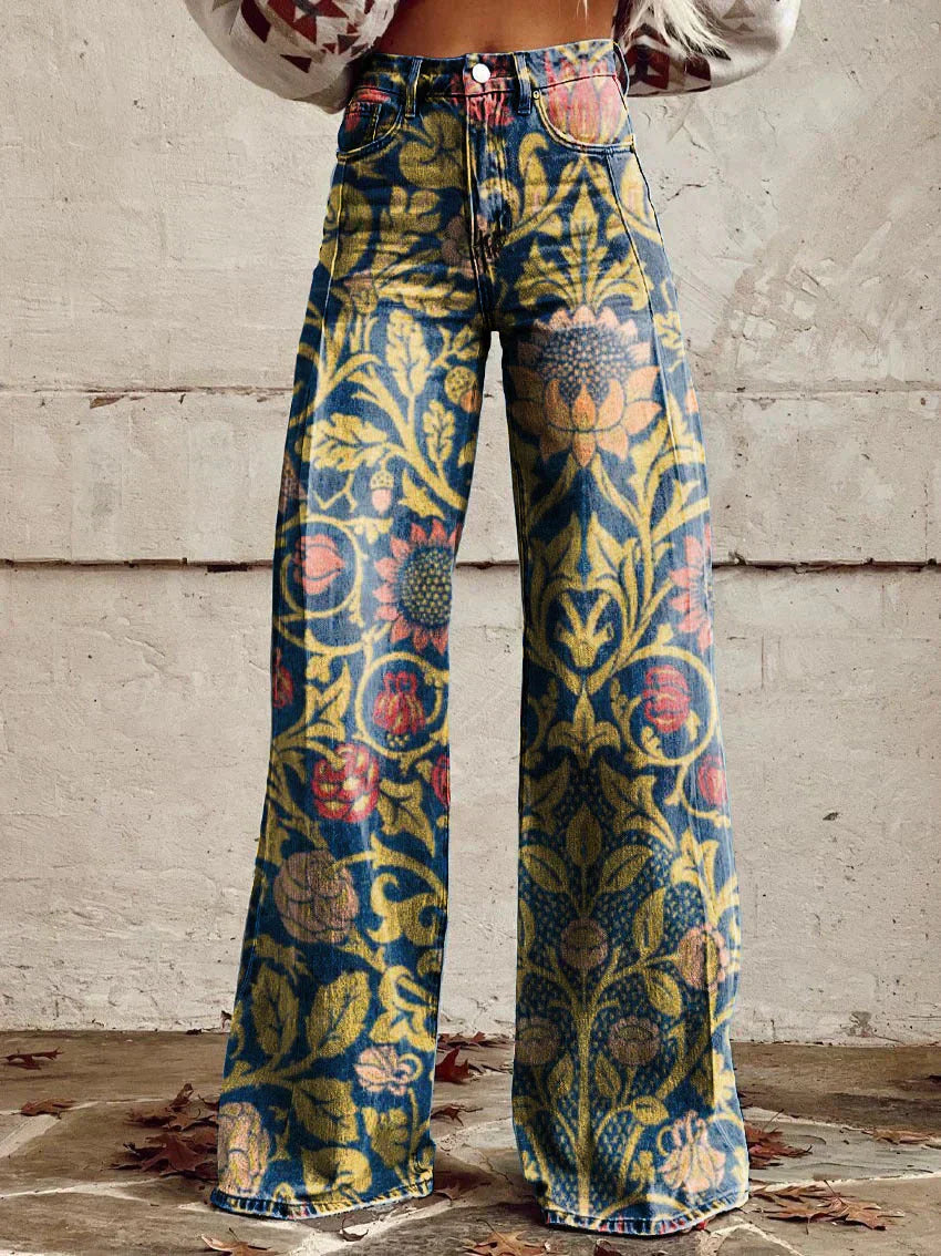 Women's High Waist Baggy Wide Leg Jeans
