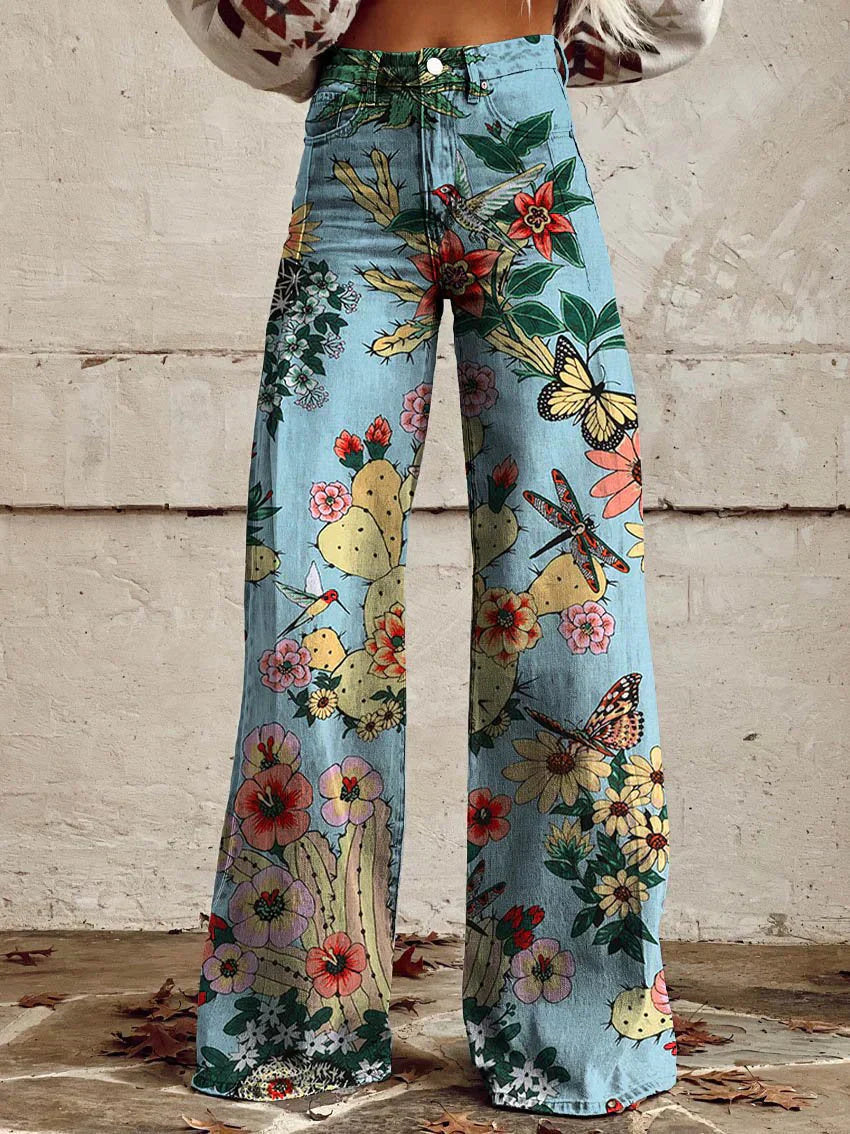 Women's High Waist Baggy Wide Leg Jeans