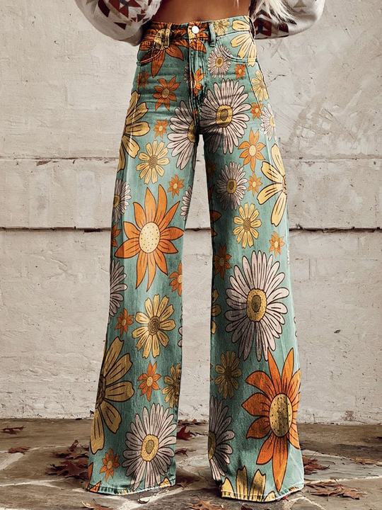 Women's High Waist Baggy Wide Leg Jeans