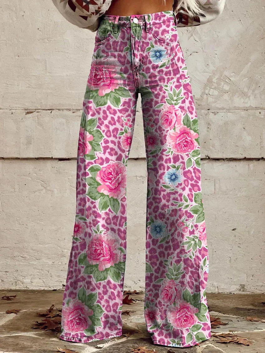Women's High Waist Baggy Wide Leg Jeans