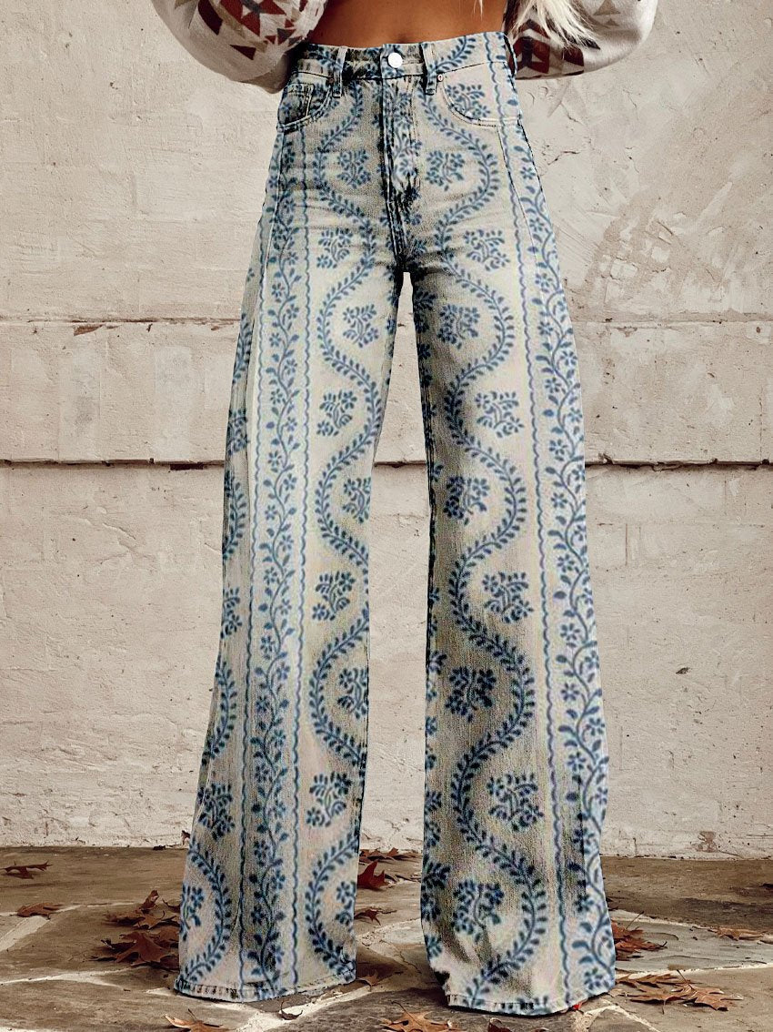 Women's High Waist Baggy Wide Leg Jeans