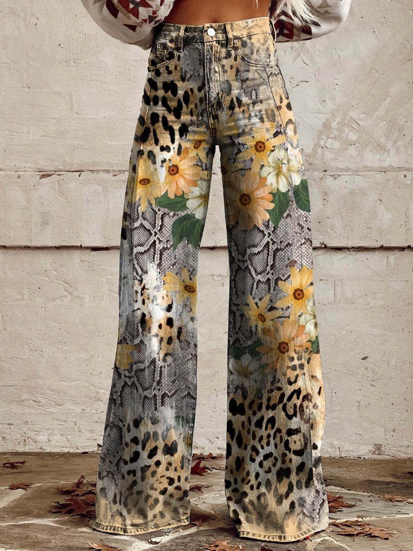 Women's High Waist Baggy Wide Leg Jeans
