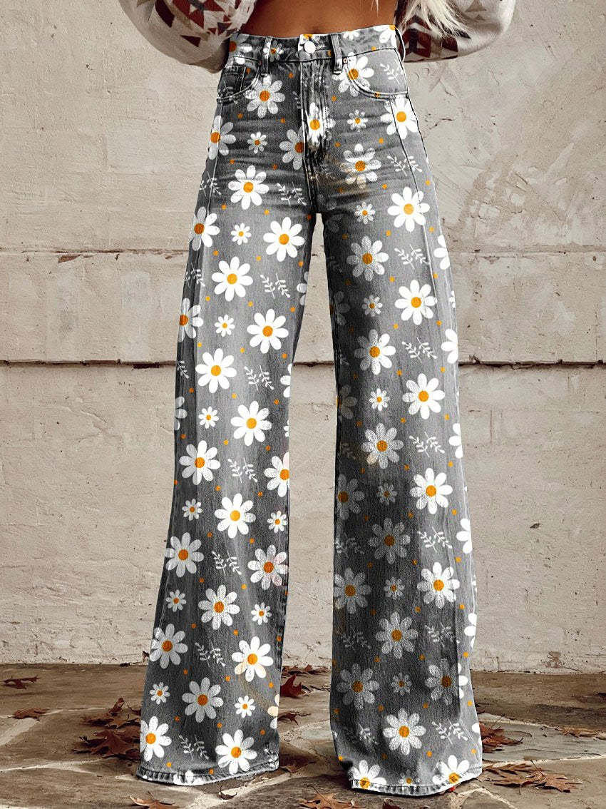 Women's High Waist Baggy Wide Leg Jeans