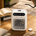 Compact Desktop Air Conditioner with Cooling and Humidifying Fan