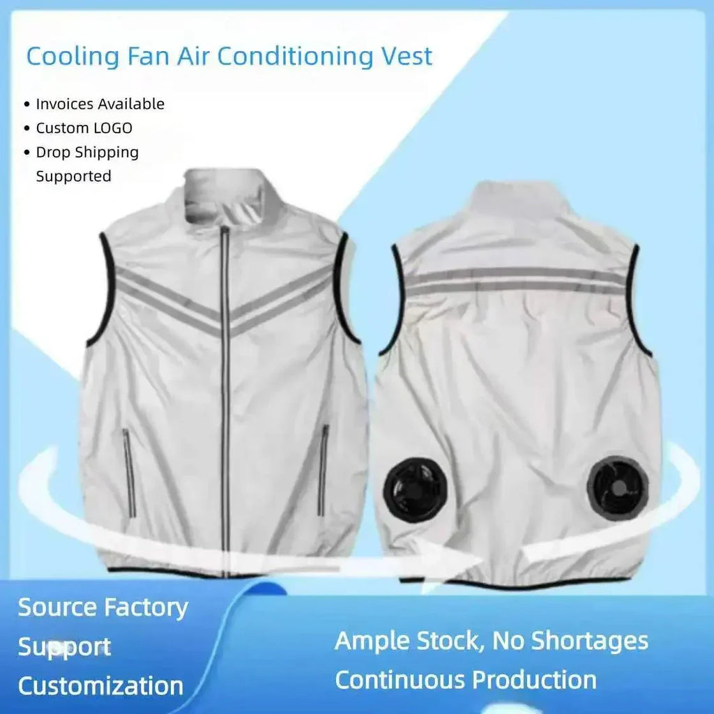 Cooling Vest with Integrated Fan for Comfortable Summer Use