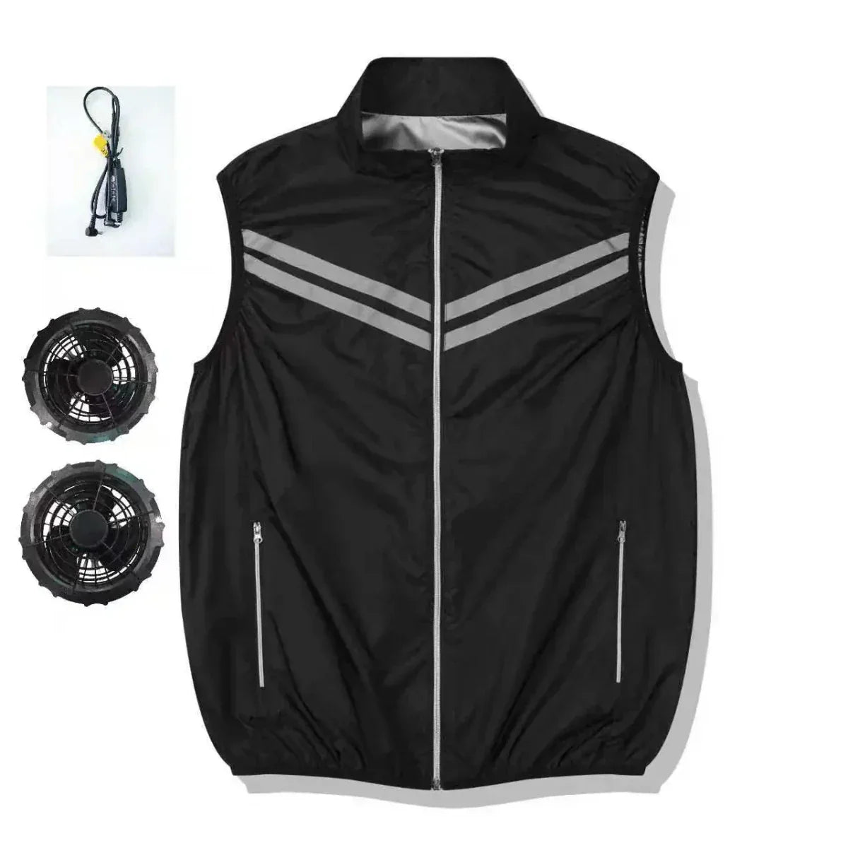Cooling Vest with Integrated Fan for Comfortable Summer Use
