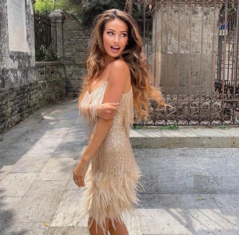Women's Mini Evening Party Dress
