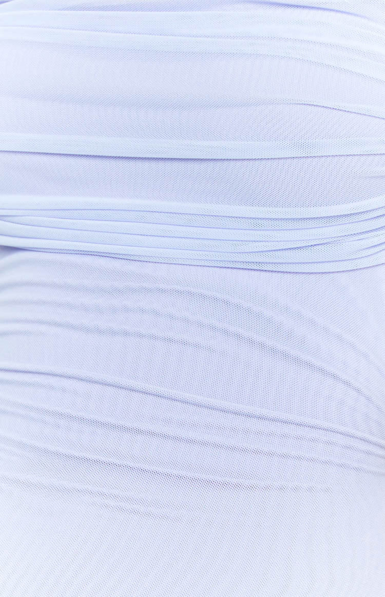 Liliana Lilac Mesh Maxi Dress