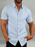 Men's Short Sleeve Button Down Shirt | Casual Summer