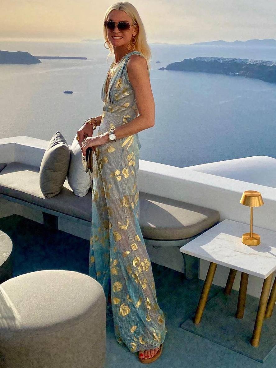 Women's V-Neck Summer Party Dress | Maxi
