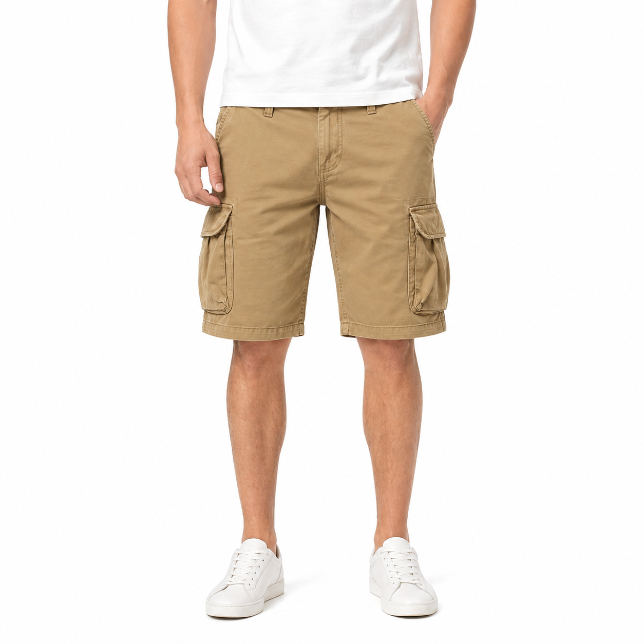 Men’s Casual Loose Fit Cargo Shorts | Multi-Pocket