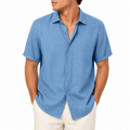 Men's Summer Casual Button-Down Shirt | Short-Sleeve