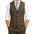 Men's Formal Notch Lapel Vest | Slim Fit