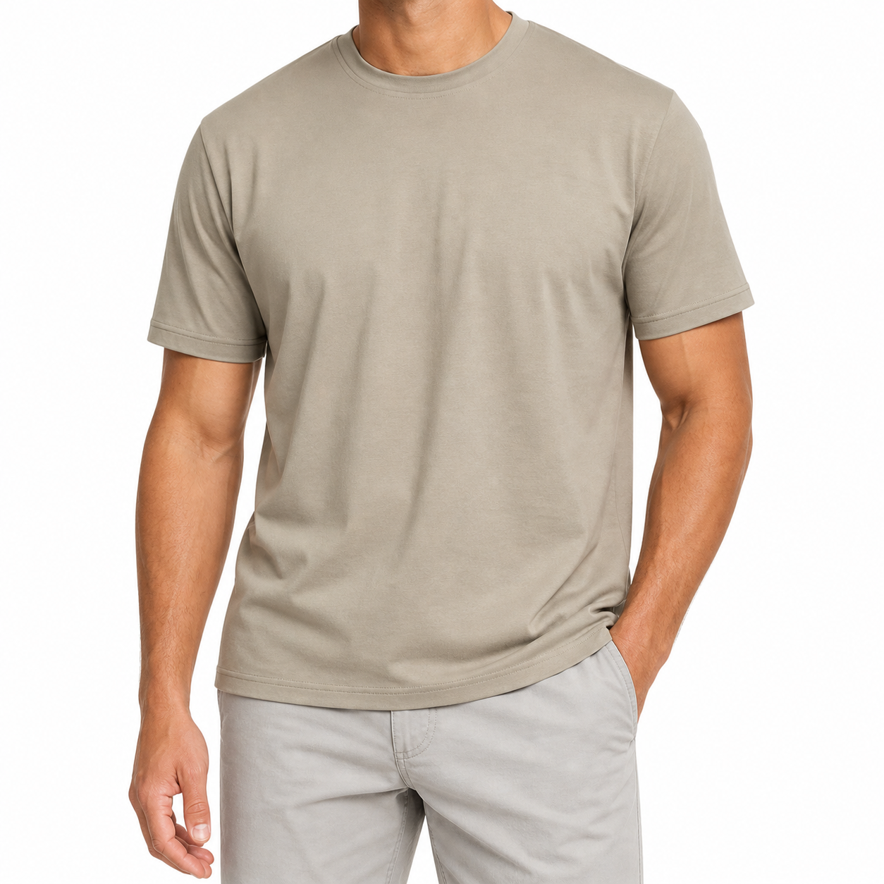 Men's Slim Fit Crew Neck T-Shirt | Short Sleeve