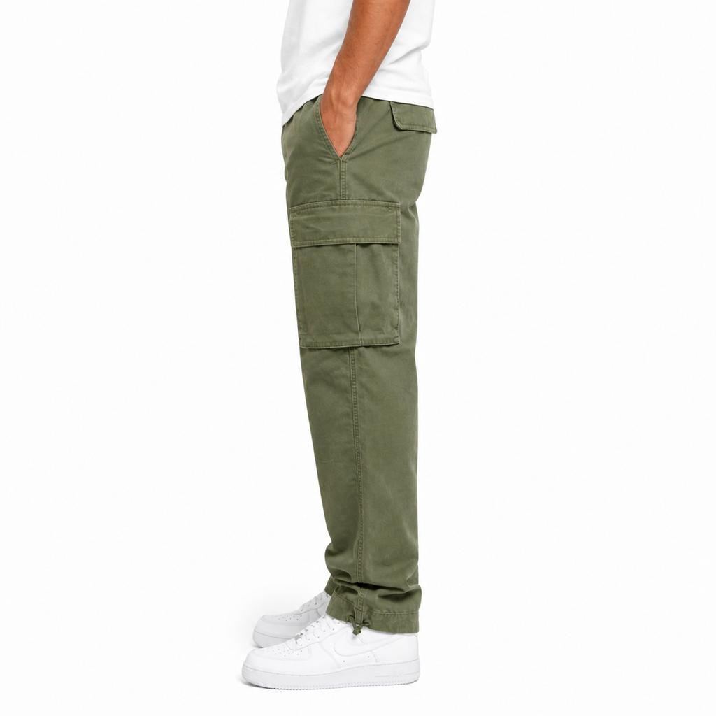 Men's Relaxed Fit Multi-Pocket Cargo Pants | Straight Leg