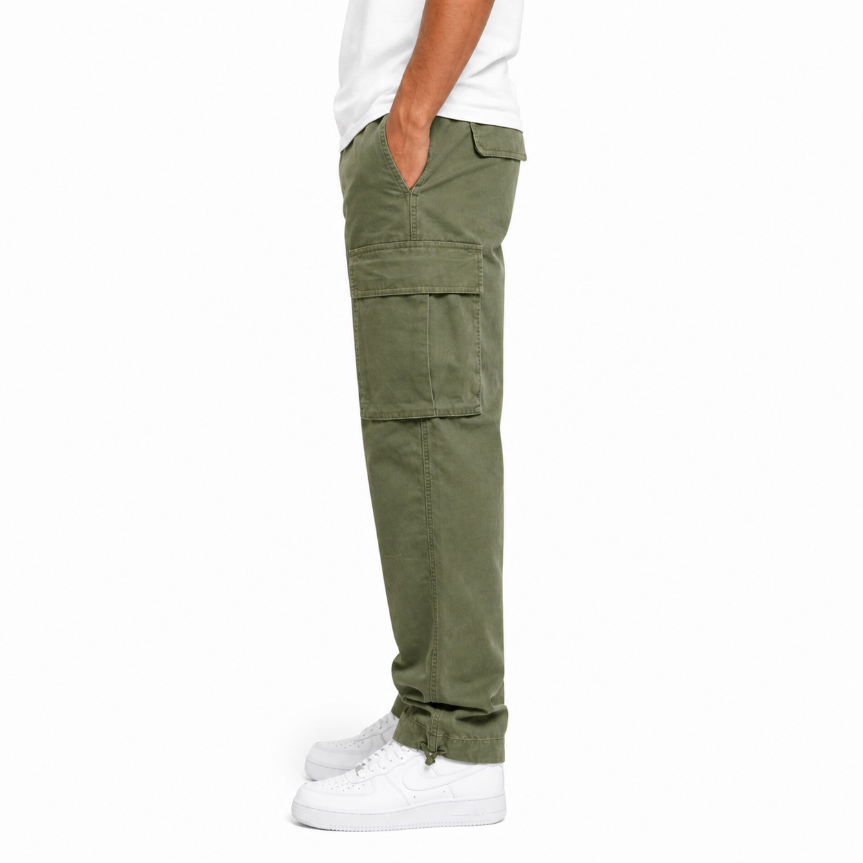 Men's Relaxed Fit Multi-Pocket Cargo Pants | Straight Leg