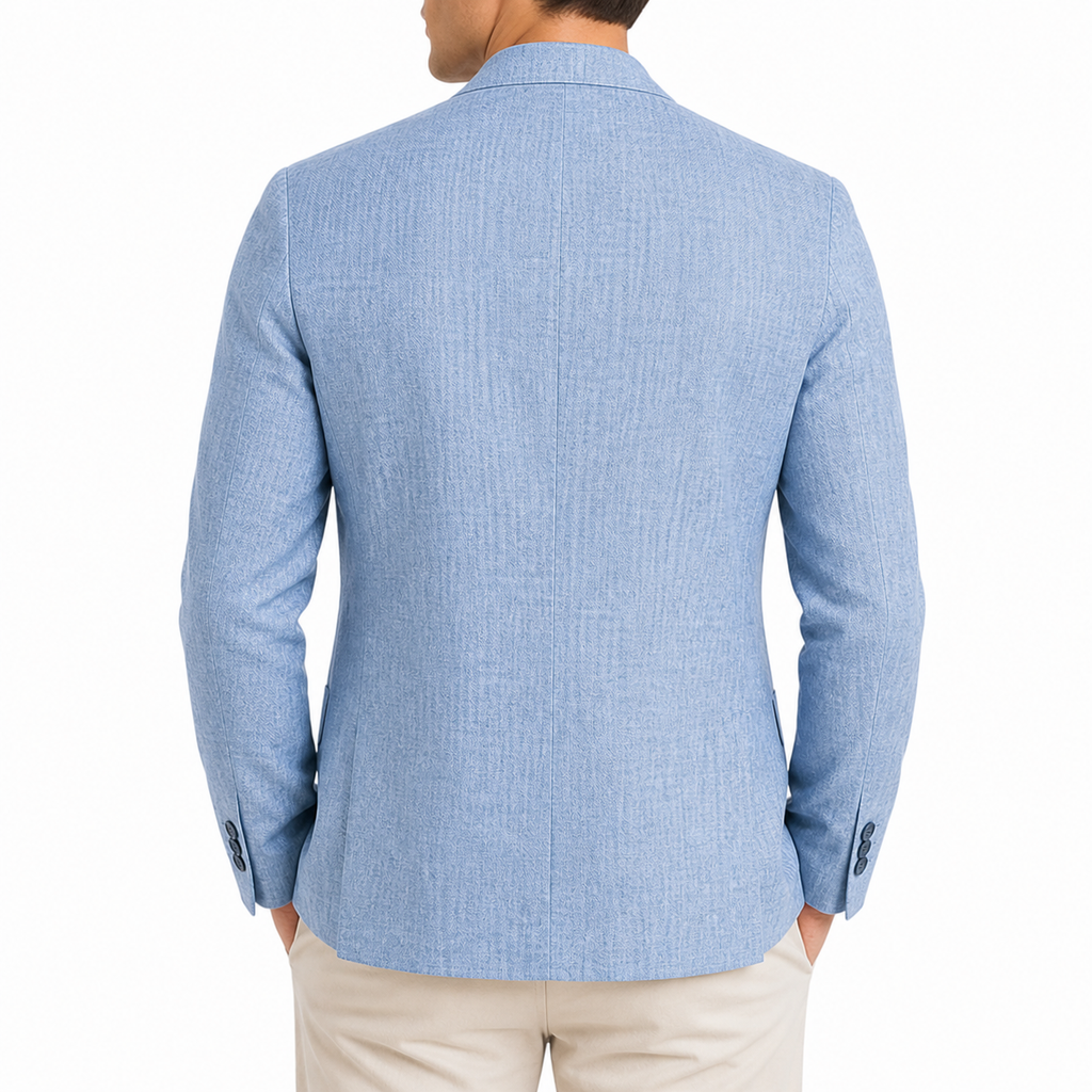 Men's Casual Single-Breasted 2-Button Blazer | Long Sleeve