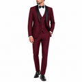 Men's Slim Fit 3-Piece Wedding Suit | Shawl Lapel