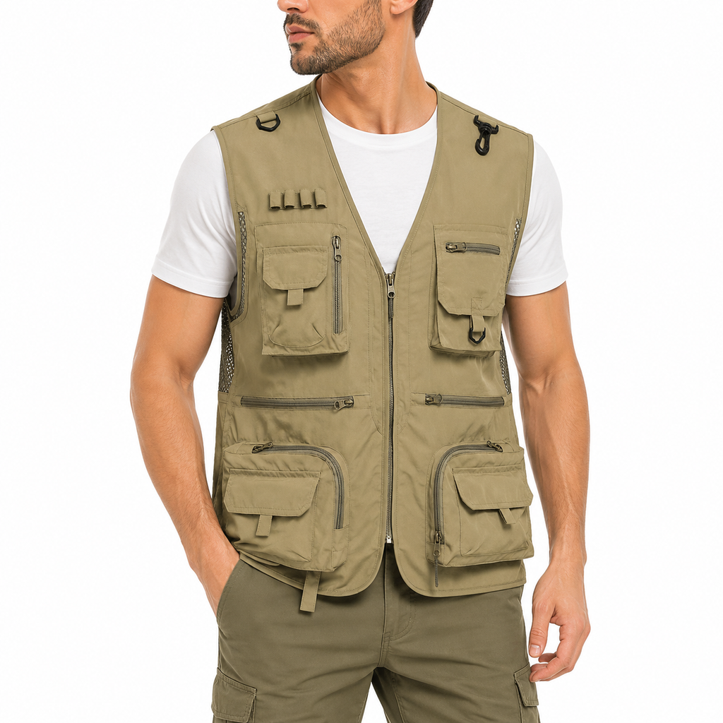 Men's Outdoor Tactical Hiking Vest | Multi-Pocket