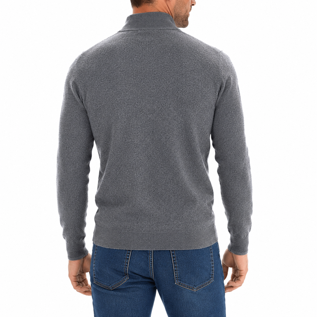 Men's Business Casual Quarter-Zip Sweater | Slim Fit