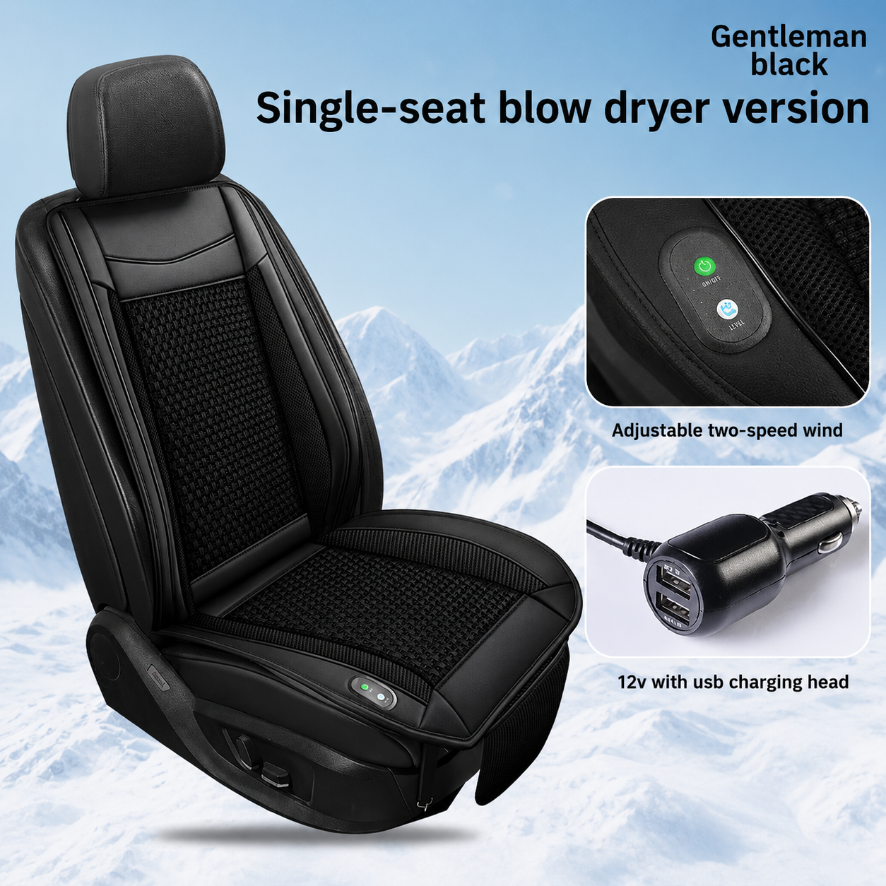 Ventilated Cooling Cushion for Car and Truck Seats