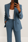 Women's 2-Piece Pant Suit | Slim Fit Blazer and Trousers Set