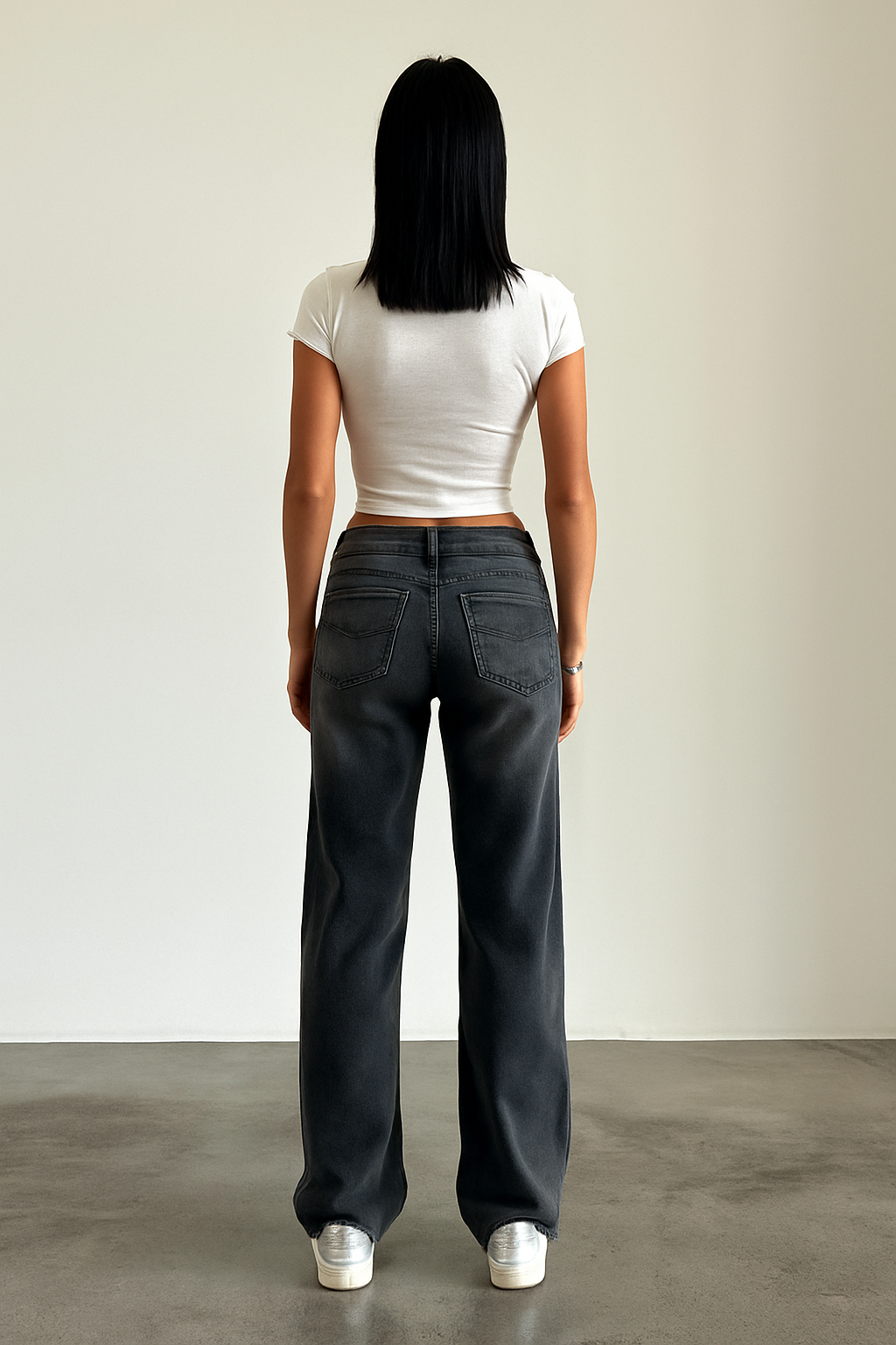 Women's Casual Low Rise Baggy Fit Jeans | Comfortable Relaxed Fit