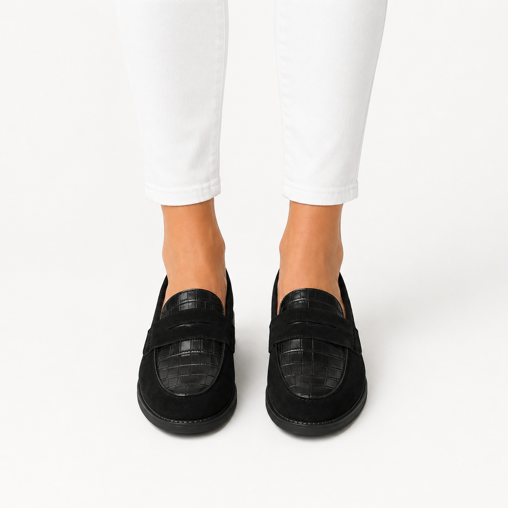 Comfortable Black Loafers for Women