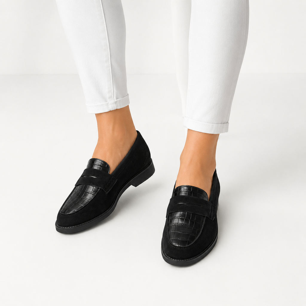 Comfortable Black Loafers for Women