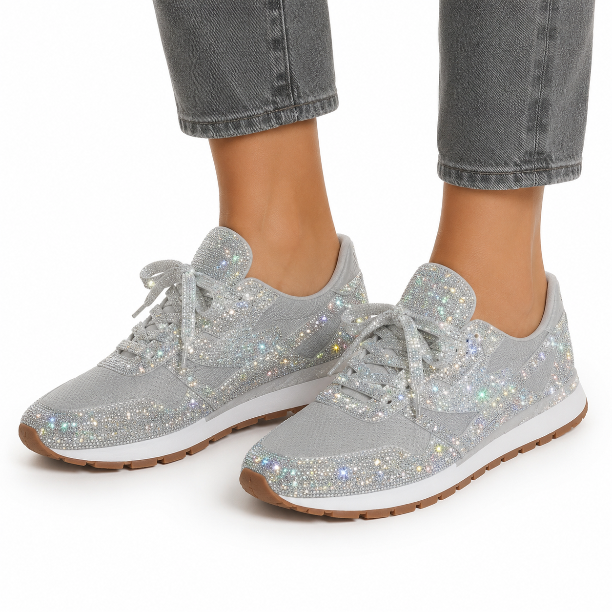 Comfortable Glitter Sneakers for Women