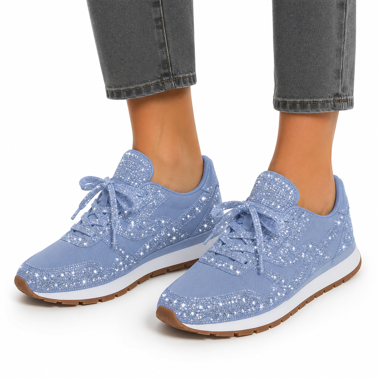 Comfortable Glitter Sneakers for Women