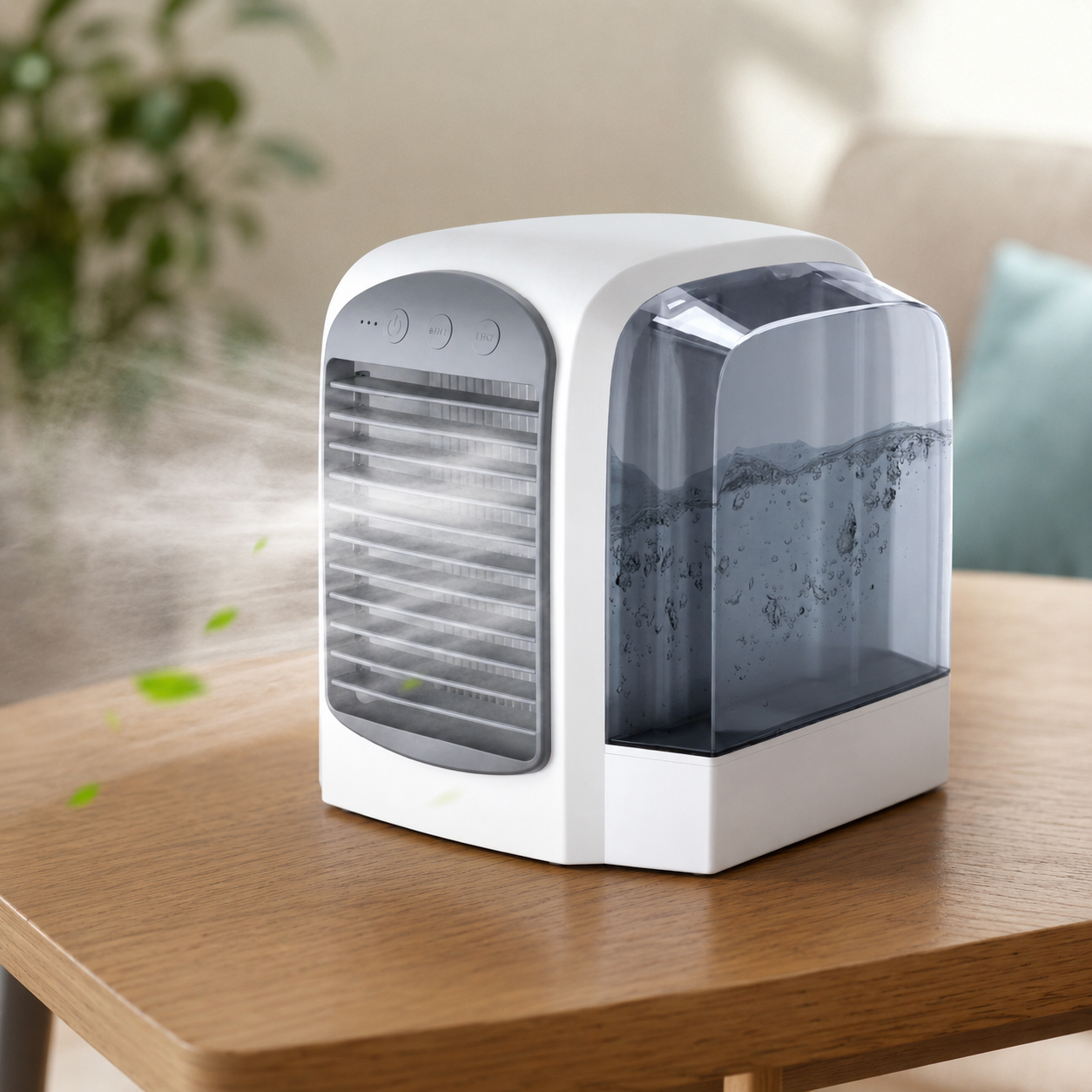 Compact Oscillating Evaporative Air Cooler Fan