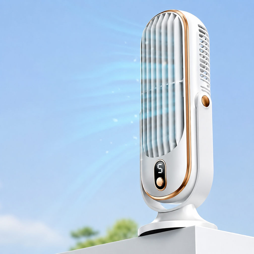 Portable Battery-Powered Cooling Fan - USB Desktop Fan