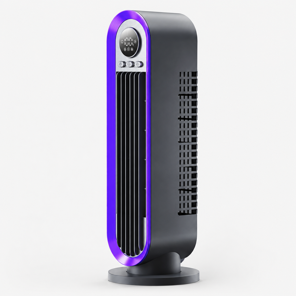 Compact Oscillating Tower Fan - Sleek, Silent, and Efficient Cooling Design