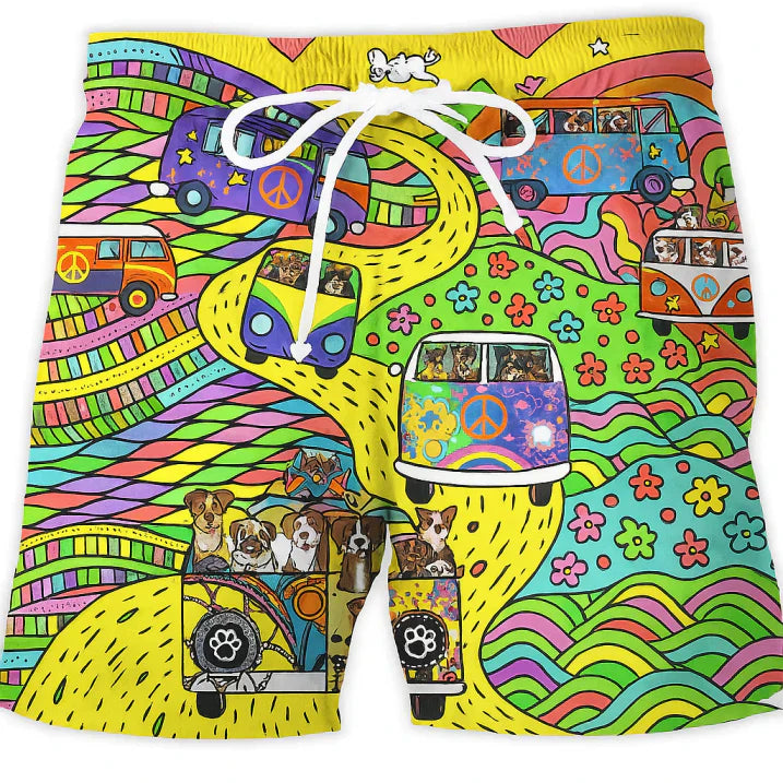 Men's Summer Printed Surf Board Shorts