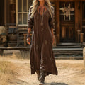 Women's Vintage Boho Maxi Dress | Long Sleeve