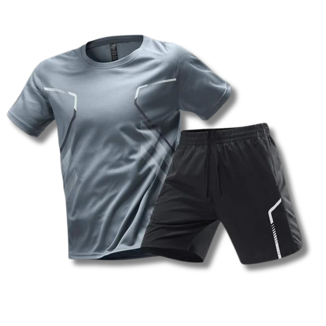 Men's Athletic Outfit | T-Shirt and Shorts