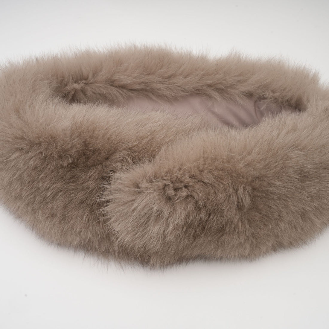 Beige Wool Coat with Faux Fur Collar for Women - Allegra
