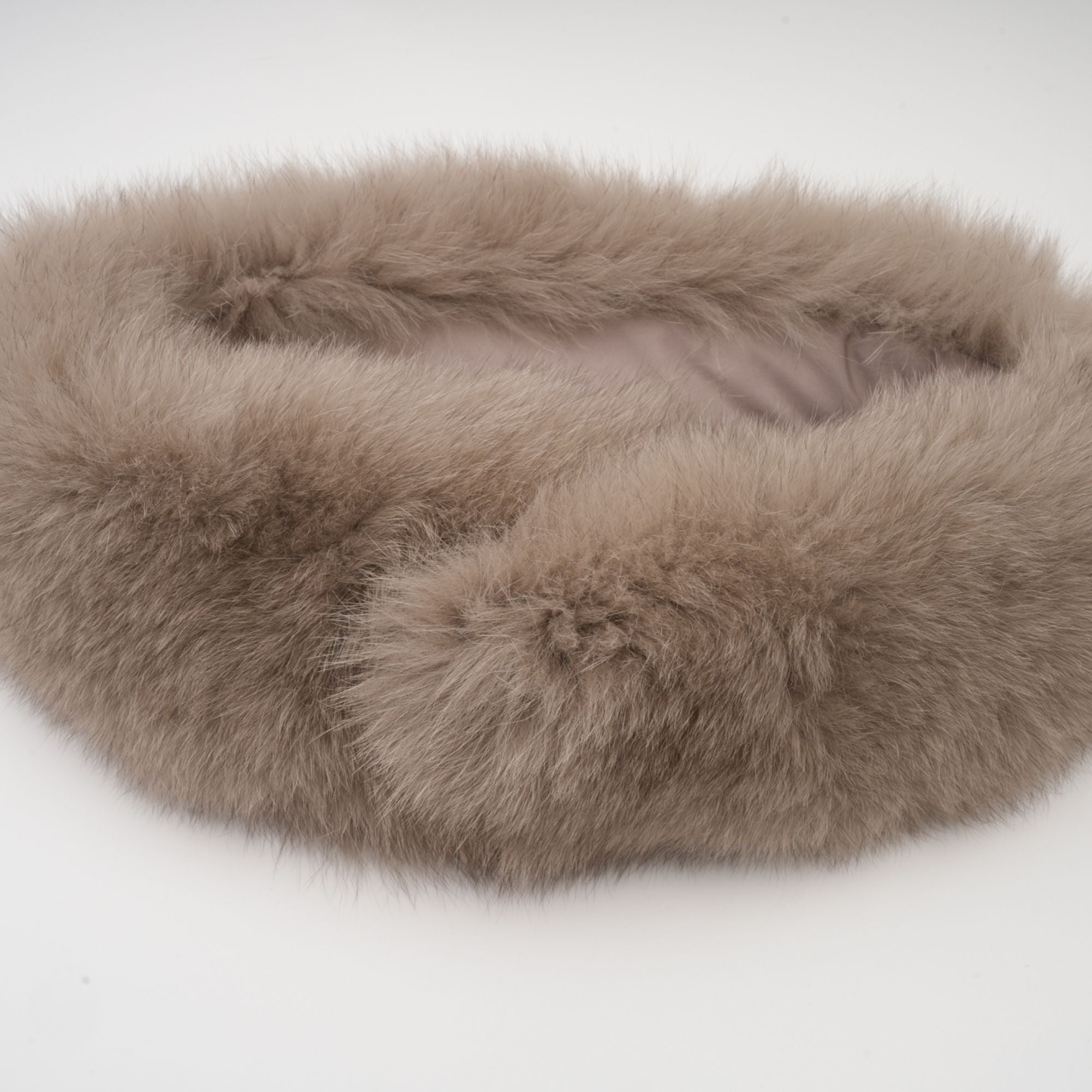Beige Wool Coat with Faux Fur Collar for Women - Allegra