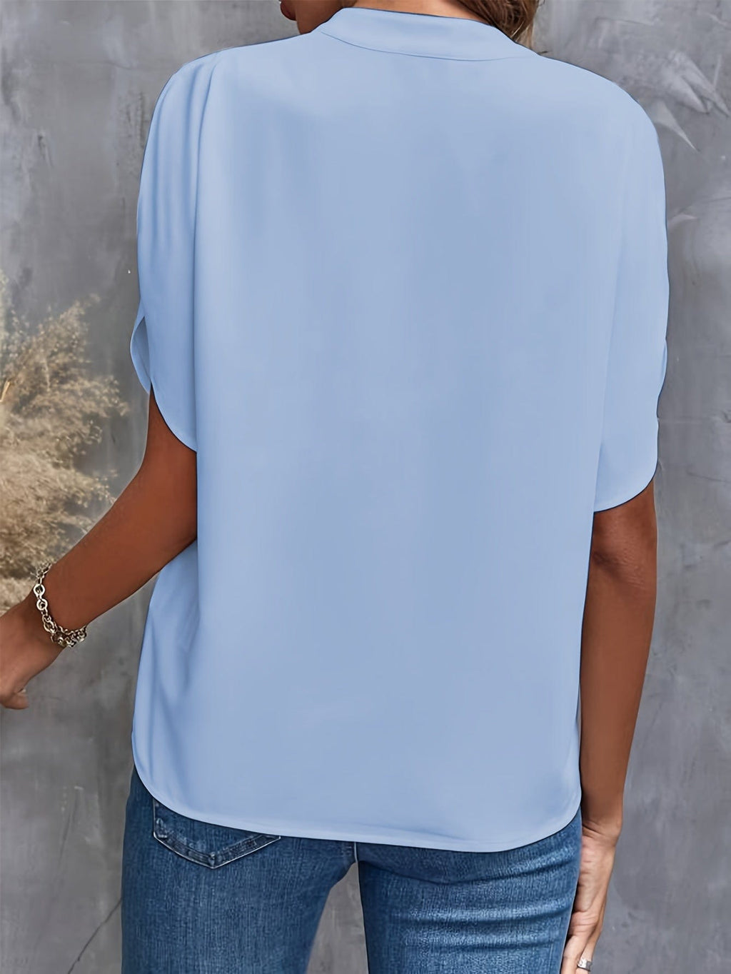 Women's Business Casual Office Blouse | V-Neck